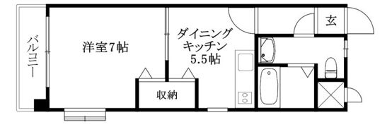 ベルエアー樽味の間取り画像