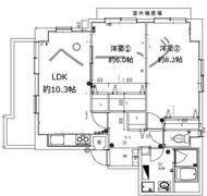グランコールス東北沢の間取り画像