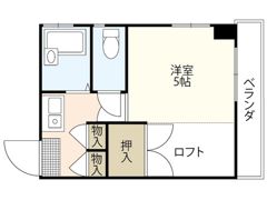 シティーハイツ濱野の間取り画像