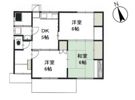 兼基平屋貸家の間取り画像