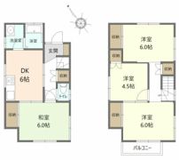 三浦市宮川町 戸建 70平米の間取り画像