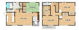 八幡3丁目戸建の間取り画像