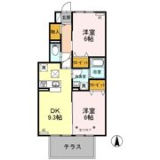 セジュールラソワ Aの間取り画像