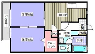 サンハイツ朱雀の間取り画像