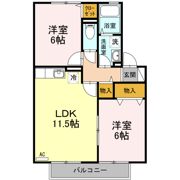 リヴェールコート D棟の間取り画像