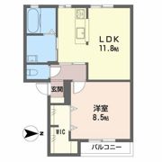 コーポ米田の間取り画像