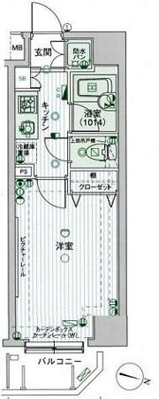パークウェル上野毛駅前の間取り画像