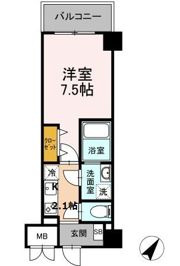 TRE LUCE横濱関内の間取り画像