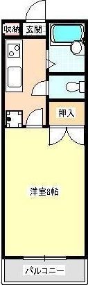 クロノス新生の間取り画像
