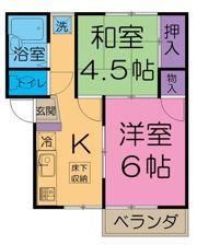 ヒルズライフⅠの間取り画像