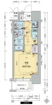 プレサンス新大阪コアシティの間取り画像