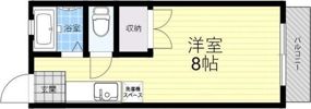 中尾ハイツの間取り画像