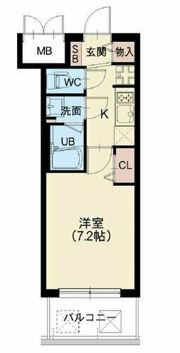 スプランディッド難波SOUTHの間取り画像