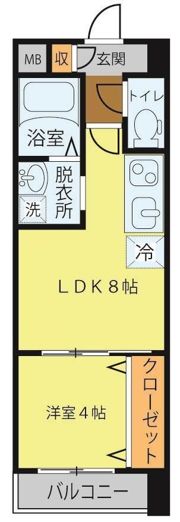 シェルグランデ泉中央の間取り画像