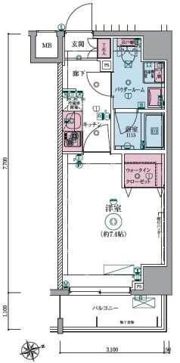 リヴシティ大森西の間取り画像