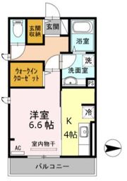 クラヴィーア松江の間取り画像