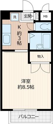 シャトレ新町Ⅱの間取り画像