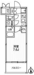 エグゼ天神橋の間取り画像