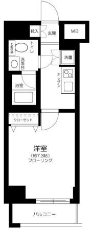 ガリシアレジデンス六本木の間取り画像