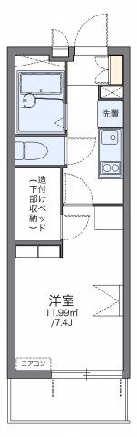 レオパレスサン グロアールの間取り画像
