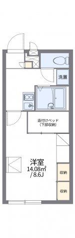 レオパレス昴555Bの間取り画像