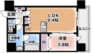 アーバネックス江坂広芝の間取り画像