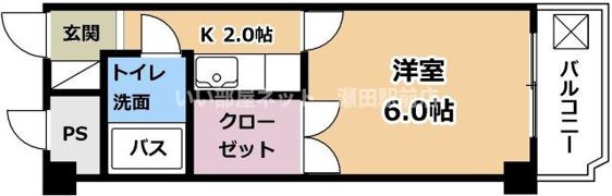 コーポ朝倉の間取り画像