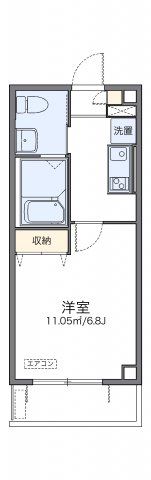 レオパレス香行苑1号の間取り画像