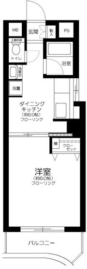 ガーデンプレイス市ヶ谷の間取り画像