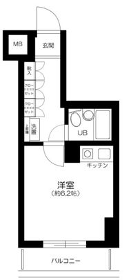 エクセリア新宿の間取り画像