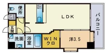 エンクレスト天神3の間取り画像