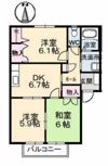 ミーニュ・カーザ A棟の間取り画像