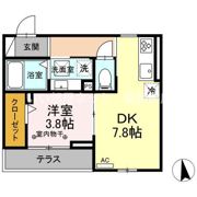 ONE TERMINAL PLACE(ﾜﾝﾀｰﾐﾅﾙﾌﾟﾚｲｽ)の間取り画像