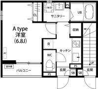リブリ・HIDE Iの間取り画像