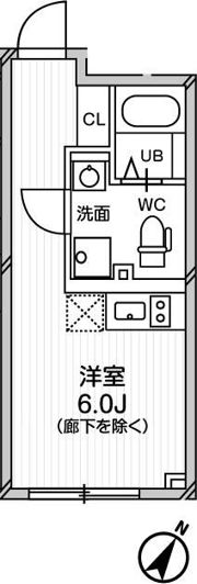 EXAM中目黒Ⅱの間取り画像