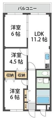 パークヒルズの間取り画像