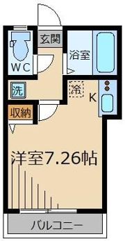 サニーヴィラ国立の間取り画像