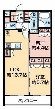 セジョリ板橋坂下Ⅱの間取り画像