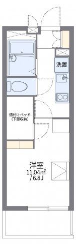 レオパレスラルクの間取り画像