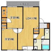 ベルメゾン瓜生Iの間取り画像