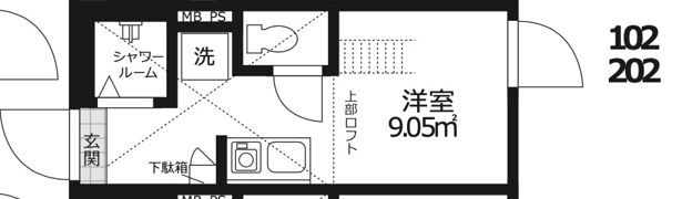 クレシェンド学芸大学の間取り画像