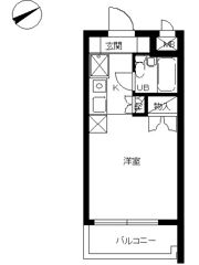 スカイコート生麦第2の間取り画像