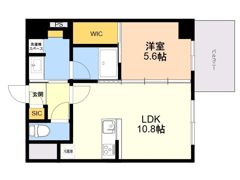CREST西新の間取り画像