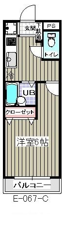 本八幡レジデンス(E-067)の間取り画像