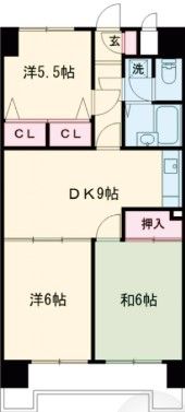セザールお花茶屋C棟の間取り画像
