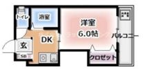 スタジオMの間取り画像