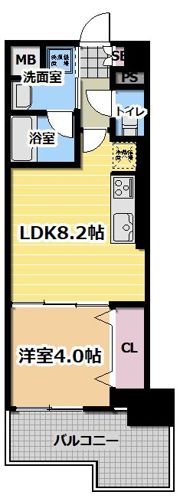 AMKレフィナード中宮の間取り画像
