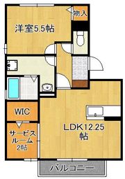 アルティスタ D棟の間取り画像