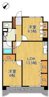 グランドハイツ村上の間取り画像
