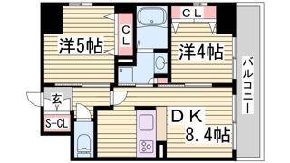 エステムプラザ神戸・大開通ルミナスの間取り画像